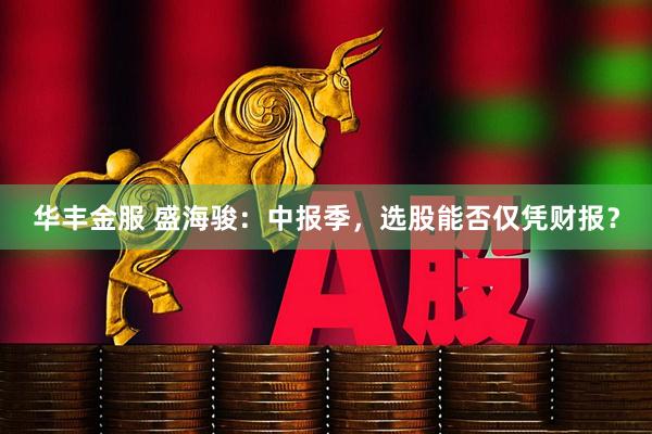 华丰金服 盛海骏：中报季，选股能否仅凭财报？