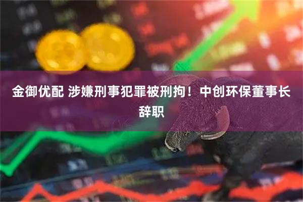 金御优配 涉嫌刑事犯罪被刑拘！中创环保董事长辞职